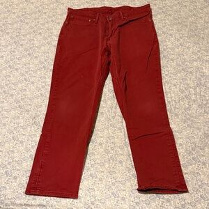 Levi's Bold Crimson 511 Jeans